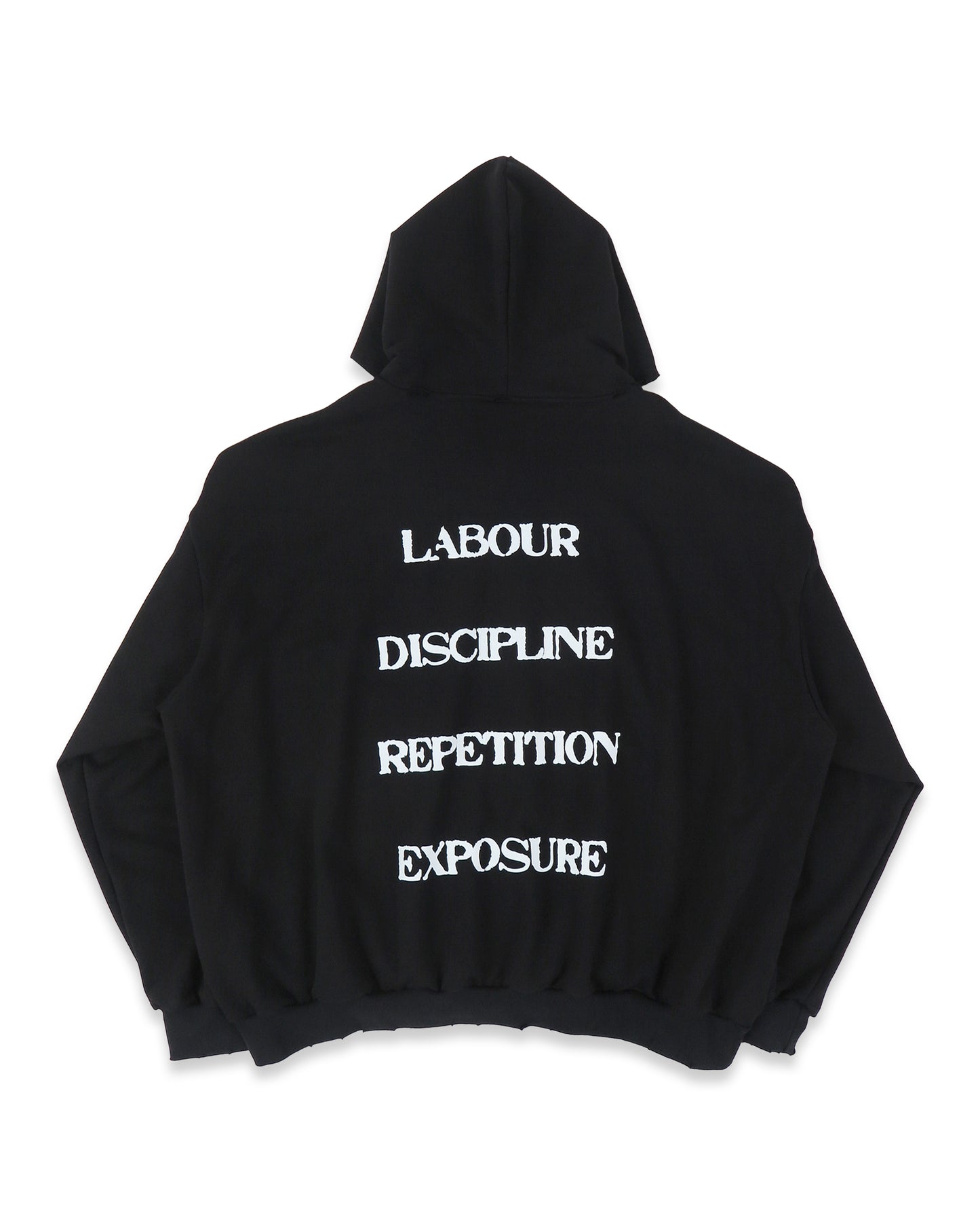 FALSE GLORY ZIP-UP HOODIE (BLACK)