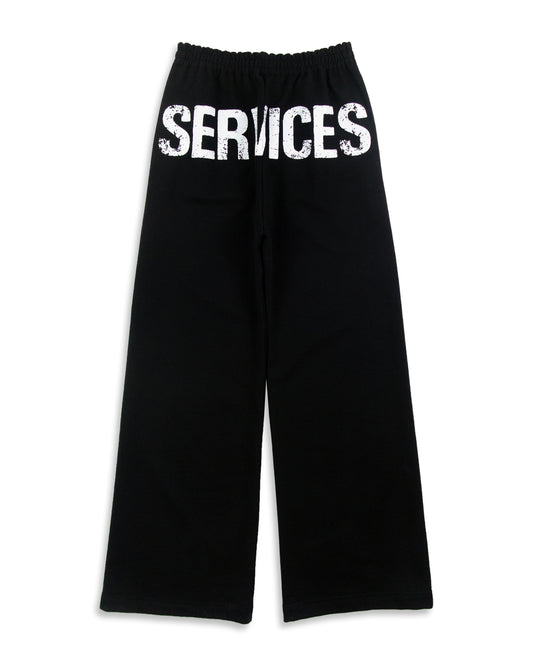 SERVICES SWEATPANTS (BLACK)