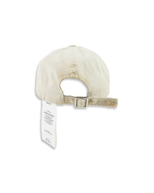 WORN OUT LABEL CAP IVORY
