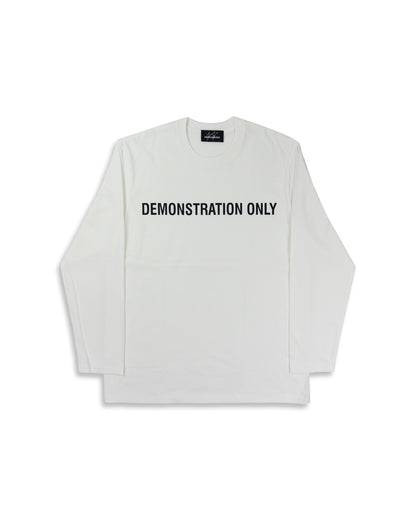 DEMO LONGSLEEVE T-SHIRT (WHITE)