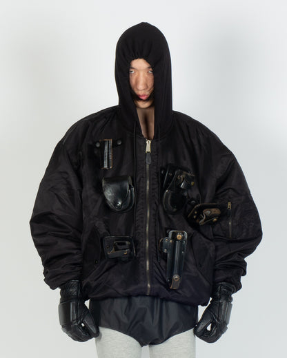 UTILITY BOMBER JACKET (BLACK)