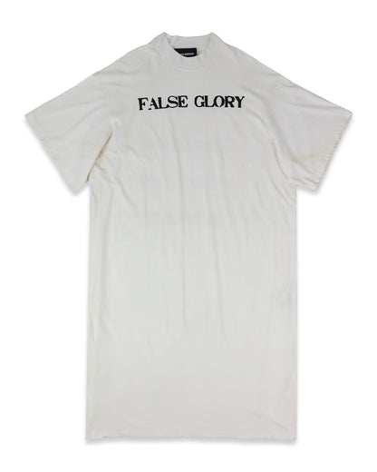 FALSE GLORY T-SHIRT DRESS (OFF-WHITE)
