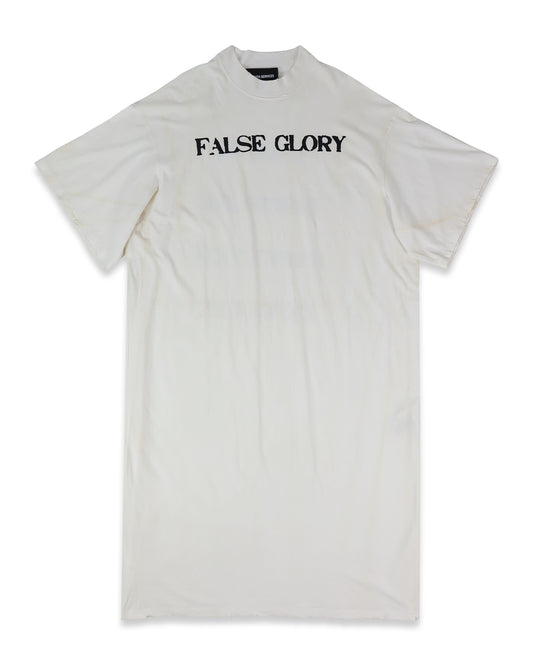 FALSE GLORY T-SHIRT DRESS (OFF-WHITE)