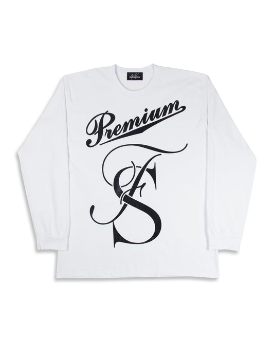 FS PREMIUM LONG SLEEVE T-SHIRT WHITE