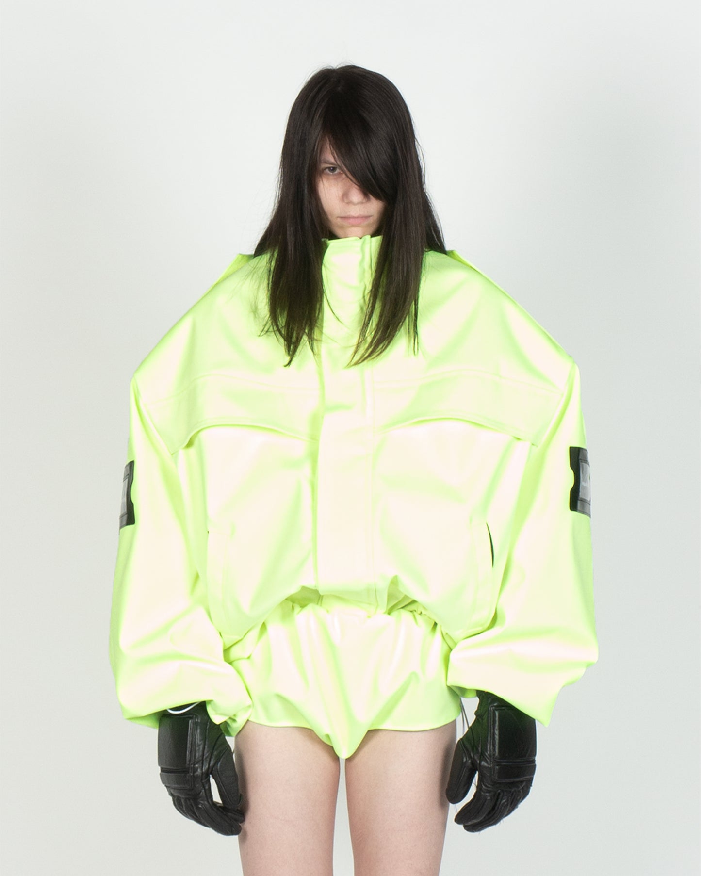 OFFICER JACKET (NEON GREEN)