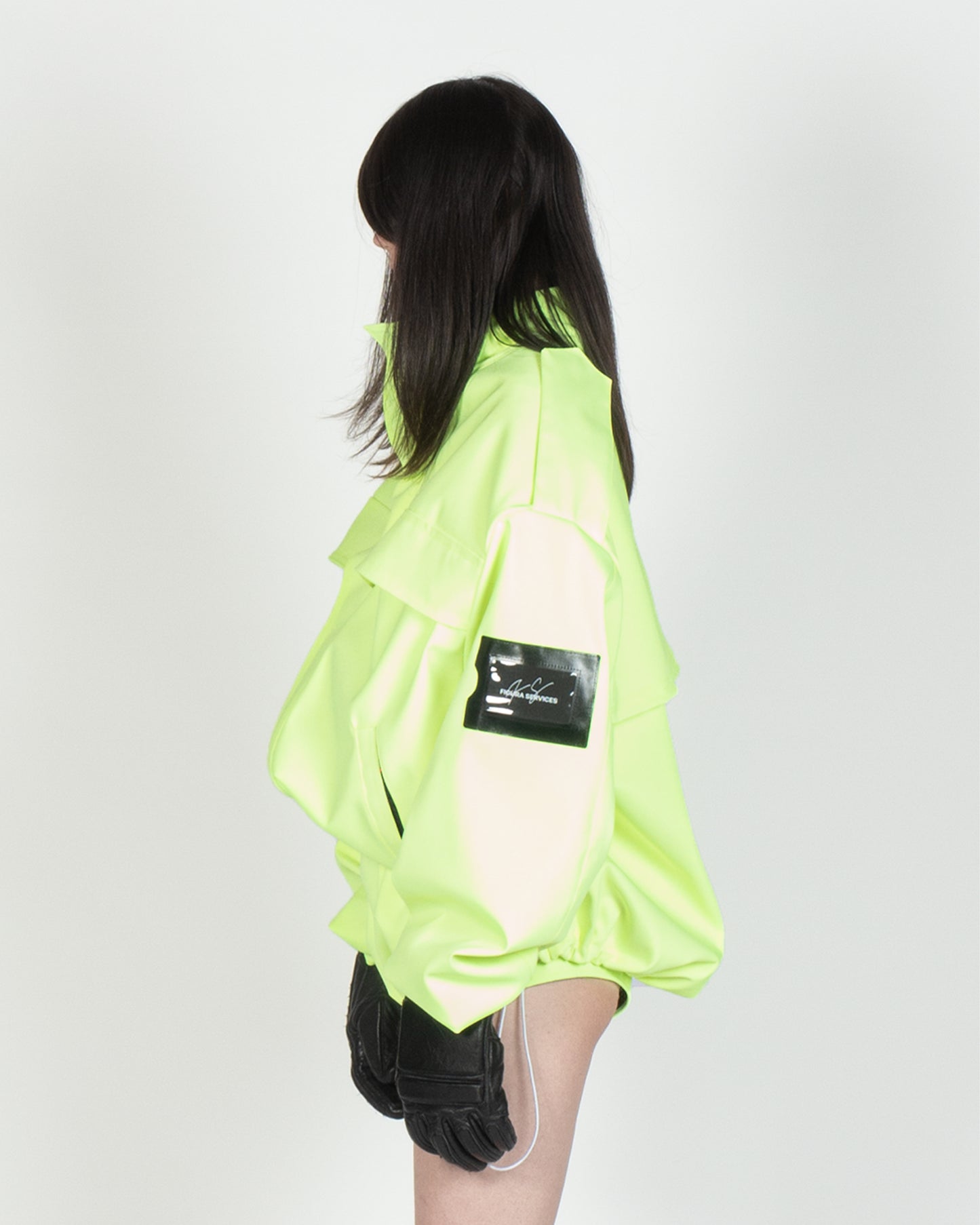 OFFICER JACKET (NEON GREEN)
