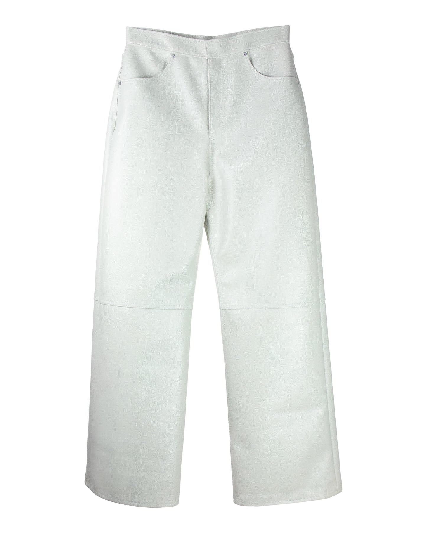 MID WAIST BAGGY TROUSERS (OFF WHITE)