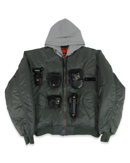UTILITY BOMBER JACKET (ARMY GREEN)