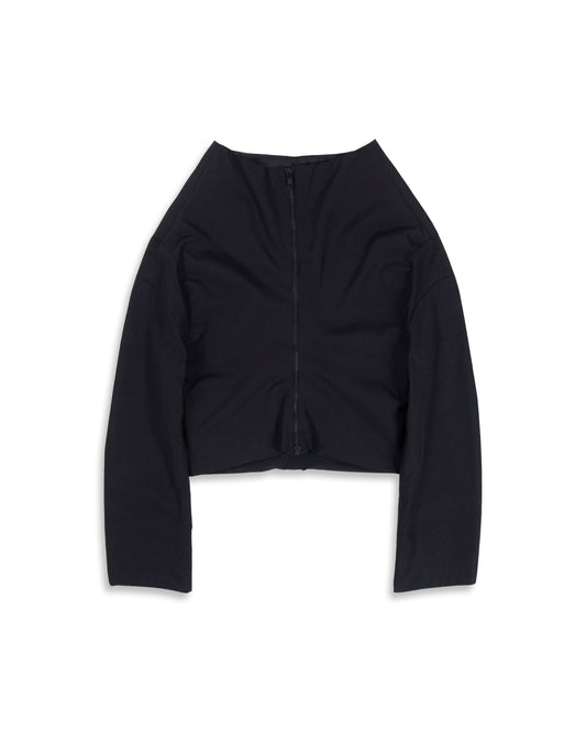 ZIP-UP SET JACKET BLACK